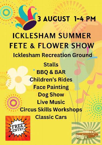 Icklesham Summer Fete & Flower Show Icklesham Summer Fete & Flower Show. A great fun filled day out for all the family